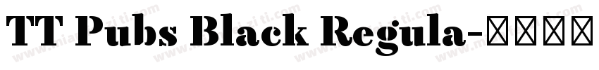 TT Pubs Black Regula字体转换